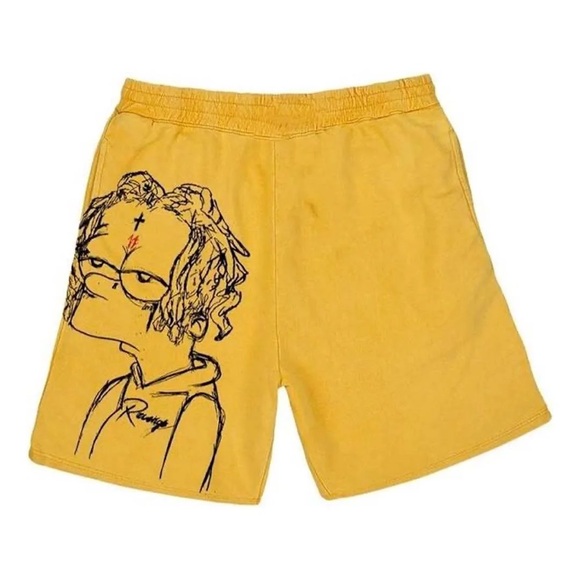 New Revenge x Trippie Redd Bart Short Yellow - XLarge - Picture 1 of 8